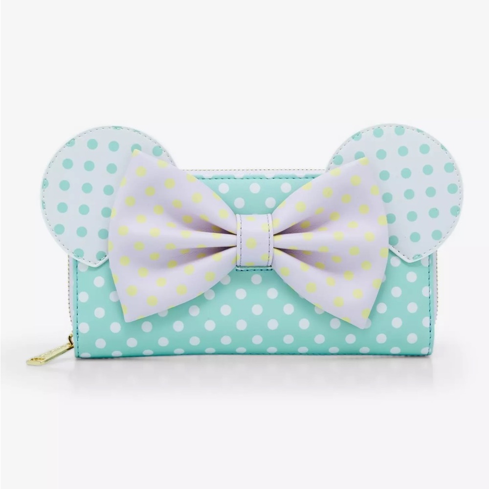 Loungefly Disney Minnie Mouse Pastel Polka Dot Wallet